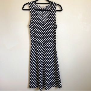 Banana Republic V-Neck Chevron Dress